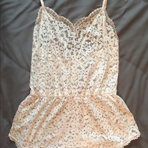 Victoria’s Secret See Through Lace Romper. NWT!!